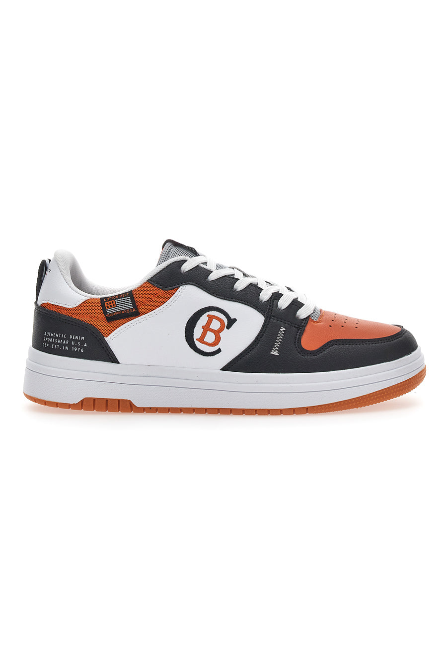 Sneakers Cotton Belt Funky Bicolor Arancio