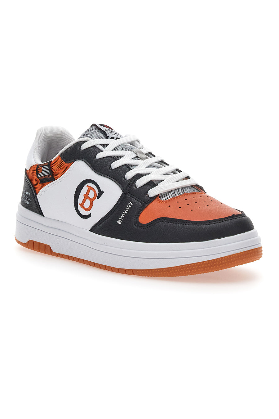 Sneakers Cotton Belt Funky Bicolor Arancio