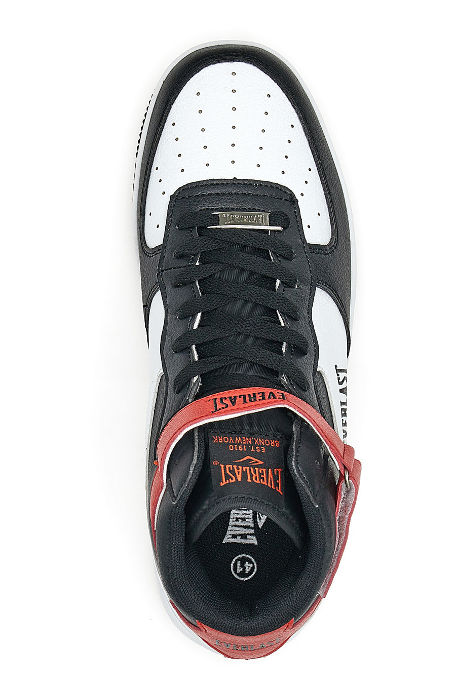 Sneakers Mid-Cut Everlast 231714 Nere Bianche e Rosse