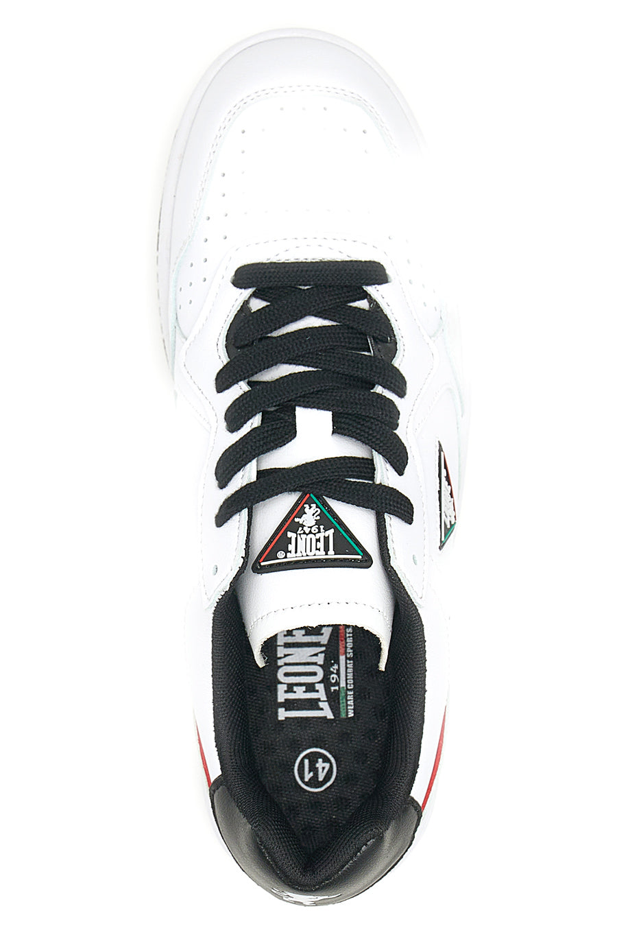 Sneakers Bianche e Nere Leone 57