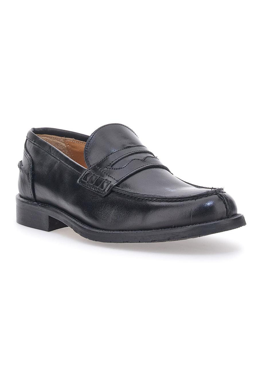 Mocassino Vera Pelle Nero Pittarello 3251