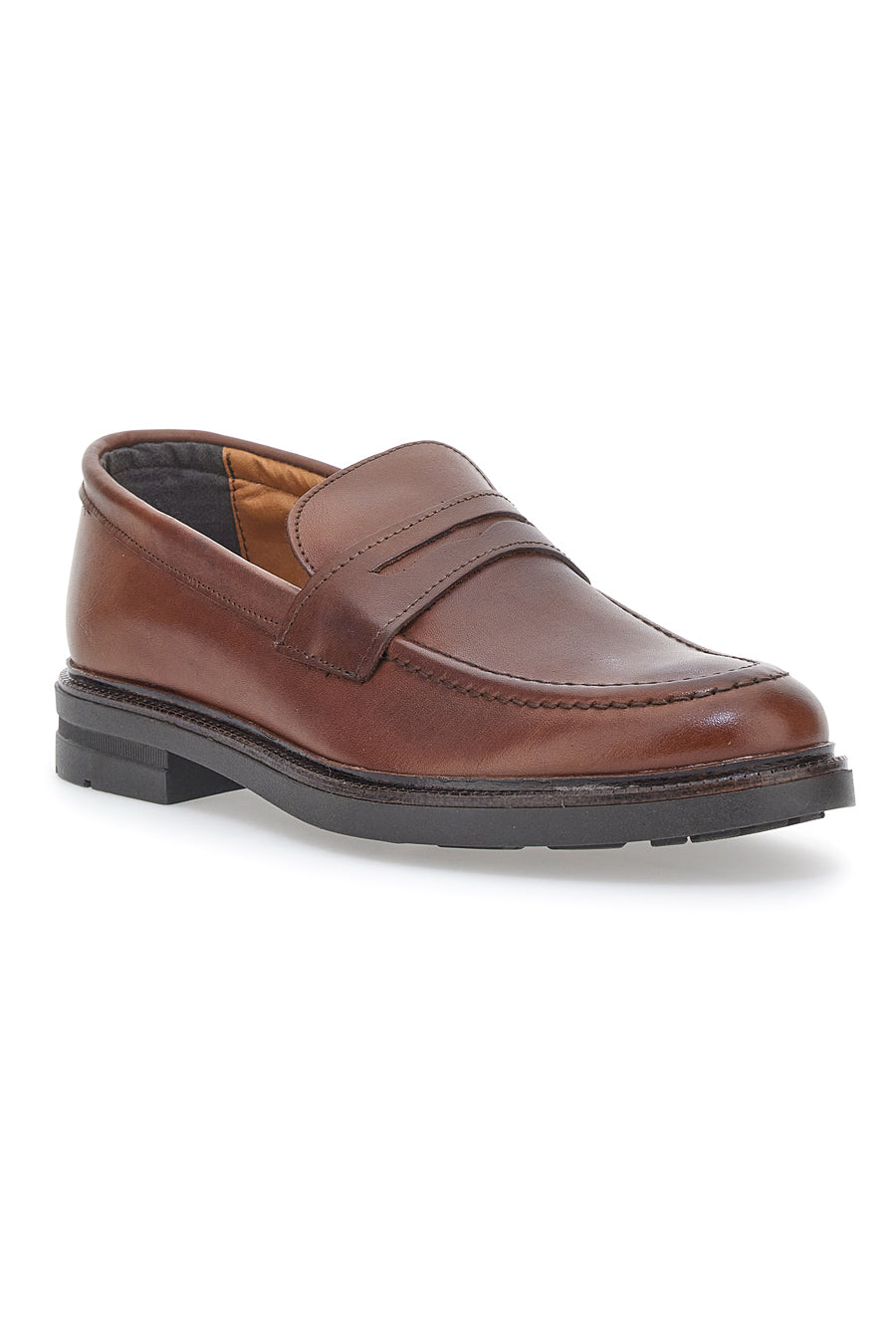 Mocassino Claremorris 204 Marrone Vera Pelle