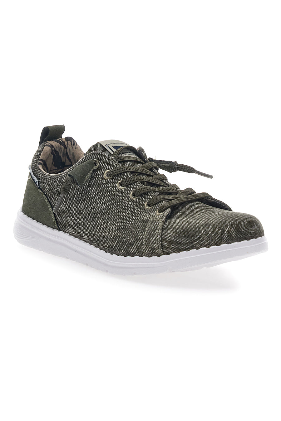 Sneakers In Tela Verde Scuro Carrera 11102D