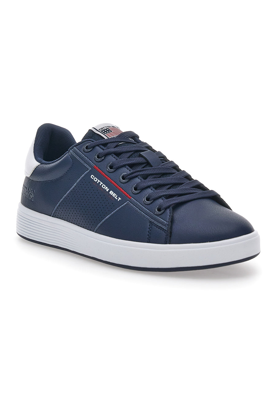 Sneakers Basse Blu e Bianche Cotton Belt Player Lth