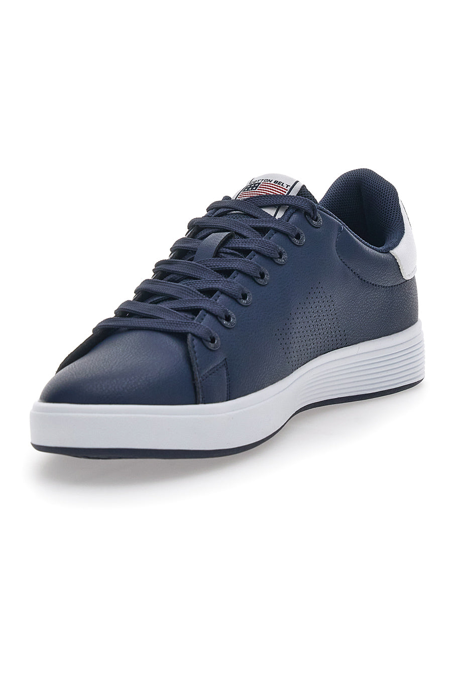 Sneakers Basse Blu e Bianche Cotton Belt Player Lth