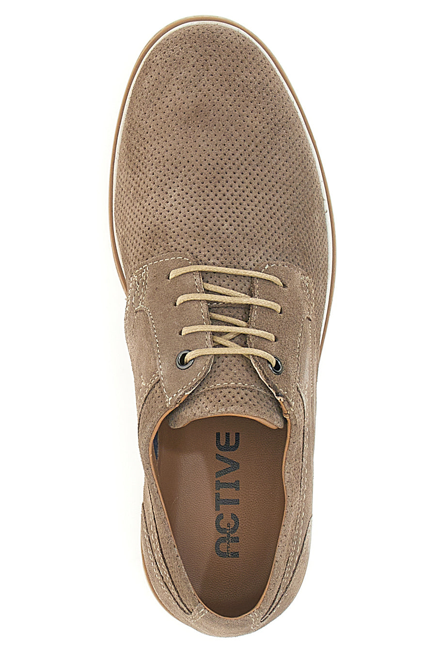 Scarpe Stringate Beige In Pelle Pittarello Active 2422