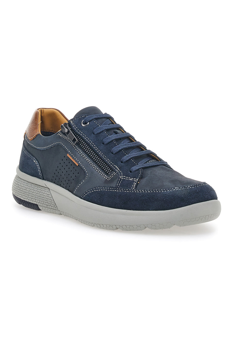 Scarpe Stringate Casual In Vera Pelle Navy Pittarello Active 2406