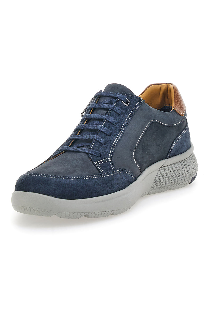 Scarpe Stringate Casual In Vera Pelle Navy Pittarello Active 2406