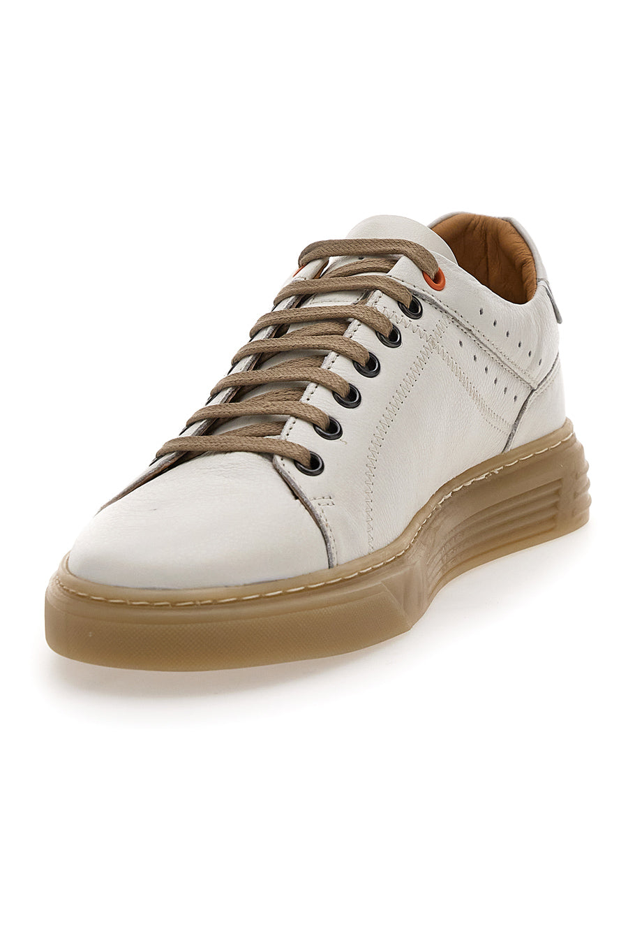 Scarpe Stringate Bianche con Lacci in Pelle Pittarello Active 2302