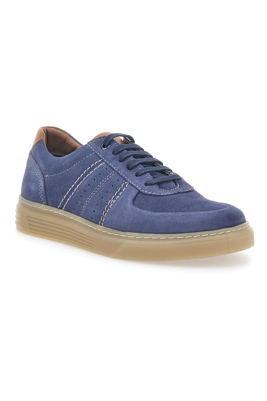 Scarpe Stringate Blu In Vera Pelle Pittarello Active 2421