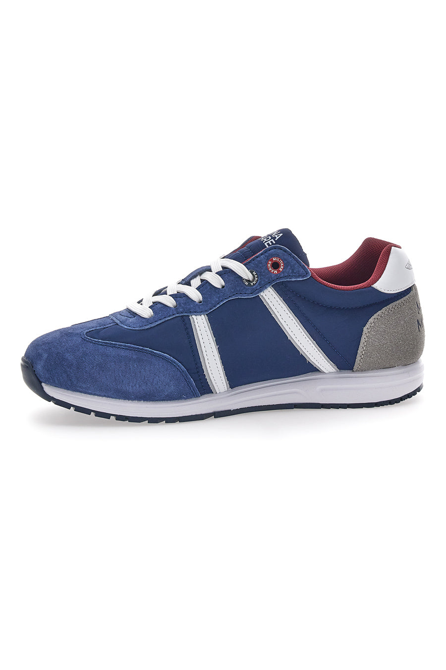 Sneakers Blu Con Stemma Laterale Marina Militare 255