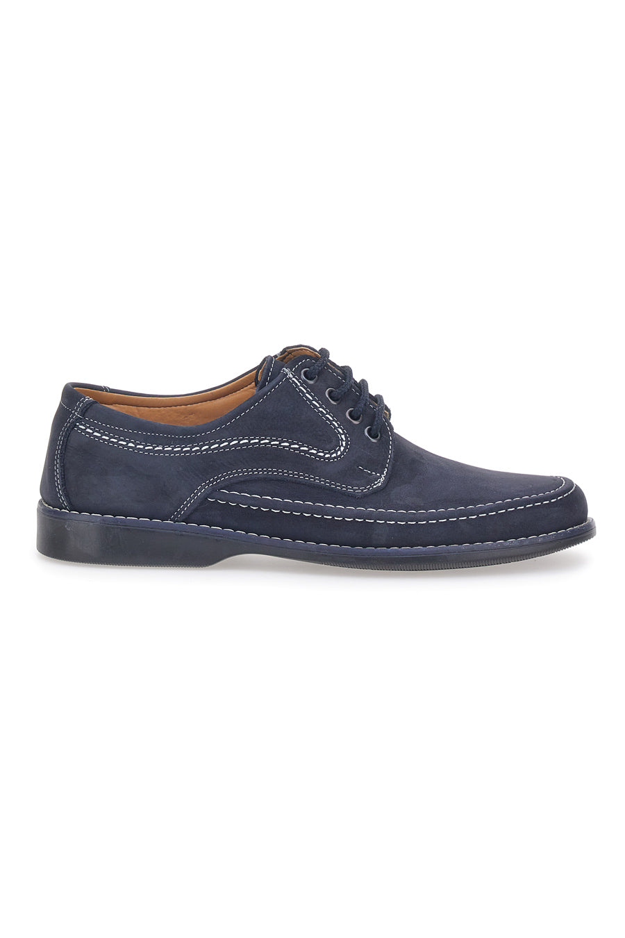 Scarpe Stringate Vera Pelle Blu Longford 2