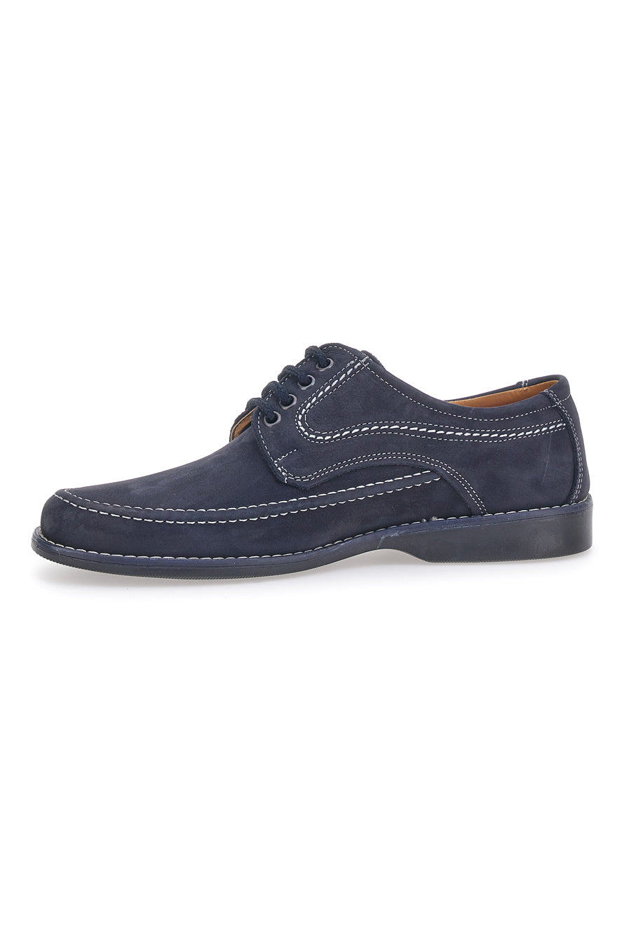 Scarpe Stringate Vera Pelle Blu Longford 2