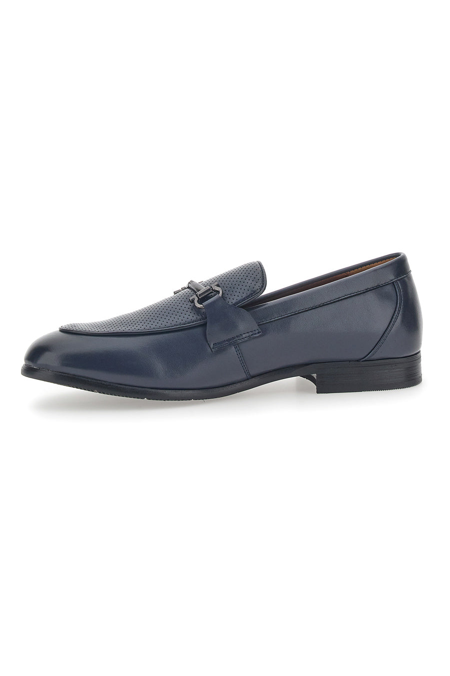 Elegante blaue Herren-Loafer Solo Soprani 41818