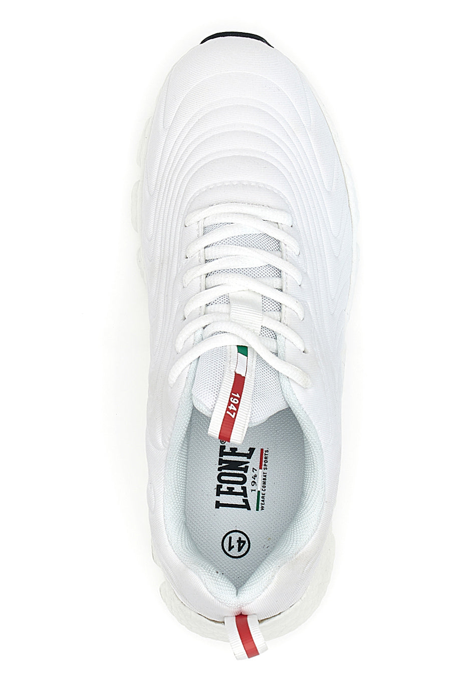 Sneakers Bianche Con Logo Laterale Leone M0498