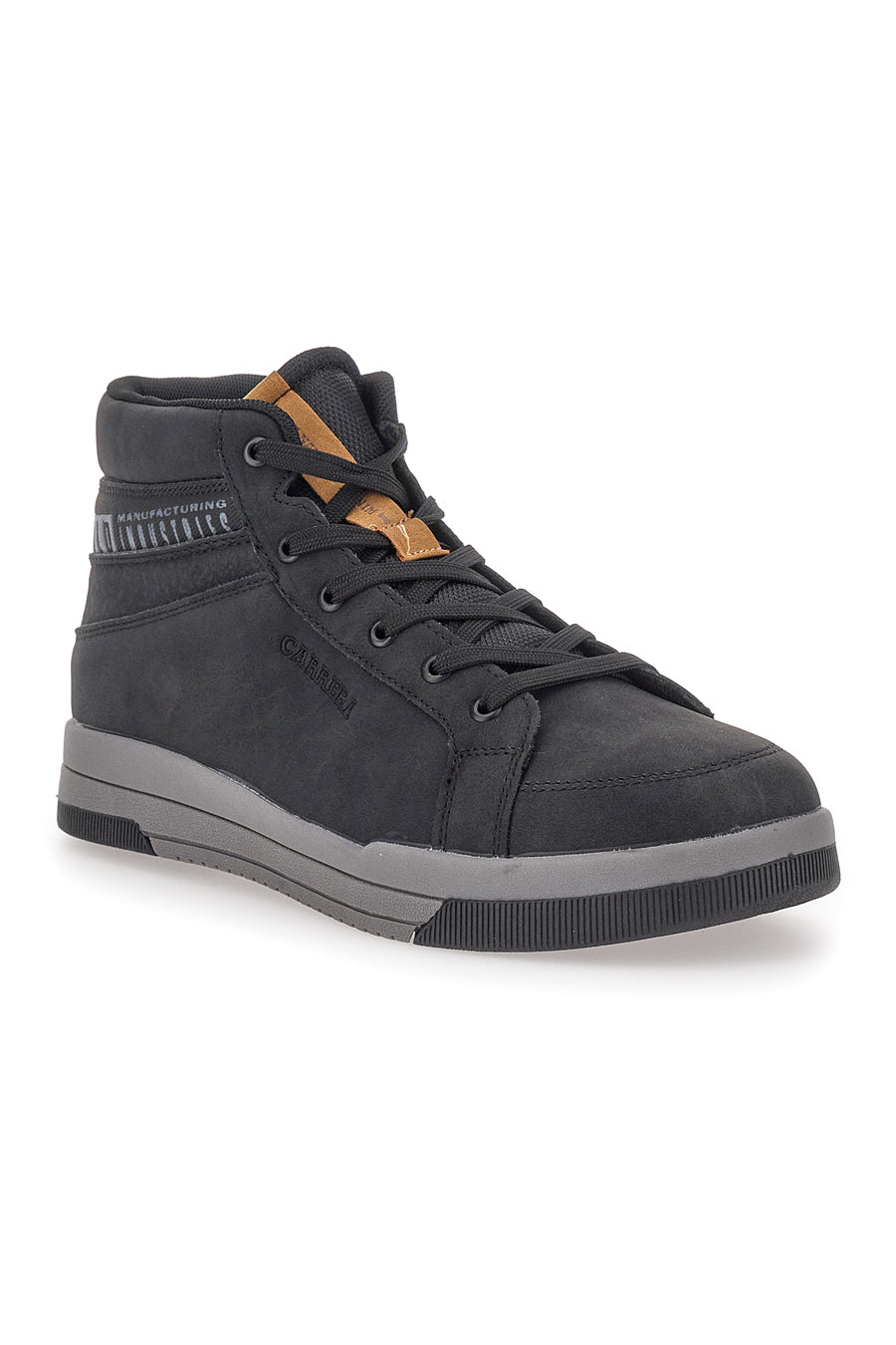 Mittelhohe schwarze Sneakers mit seitlichem CARRERA-Logo CAM23704