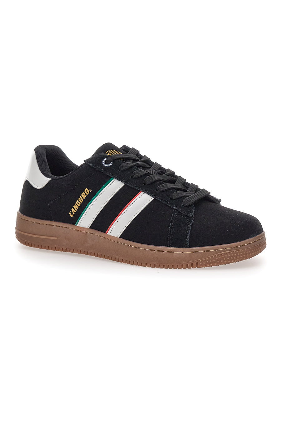 Sneakers nere con bande bianche CANGURO 591