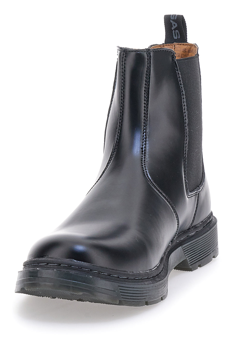 Schwarze Chelsea-Stiefel mit seitlichen Gummizügen GAS 421510