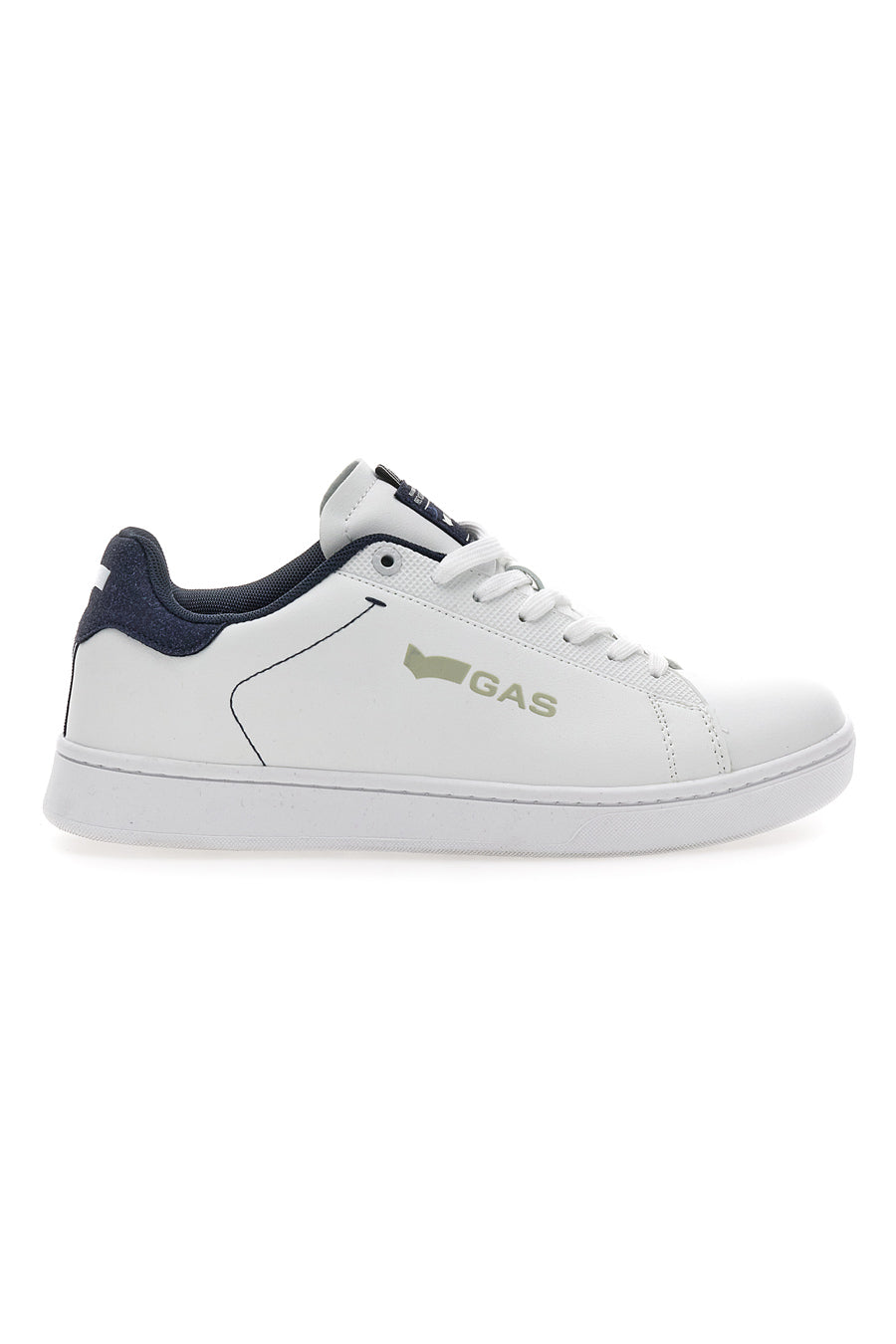 Sneakers Bianche con Dettagli Blu Gas Sammy Ltx