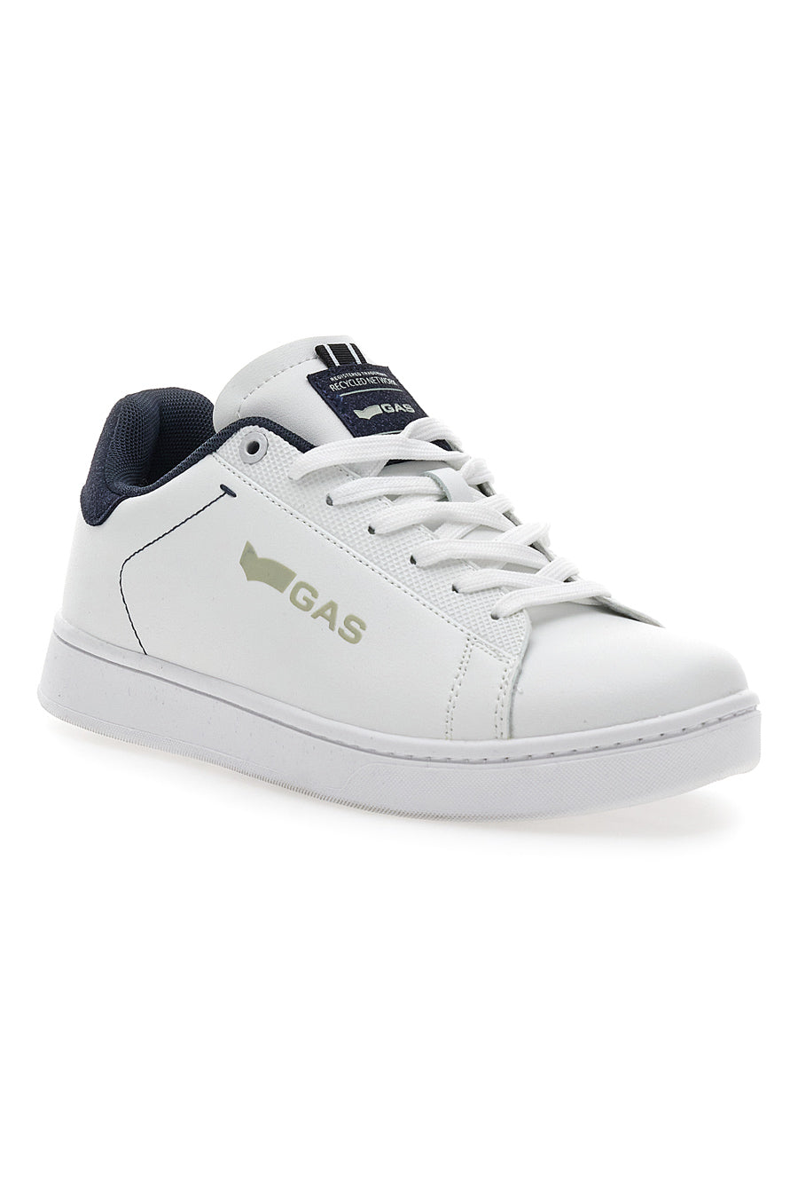 Sneakers Bianche con Dettagli Blu Gas Sammy Ltx