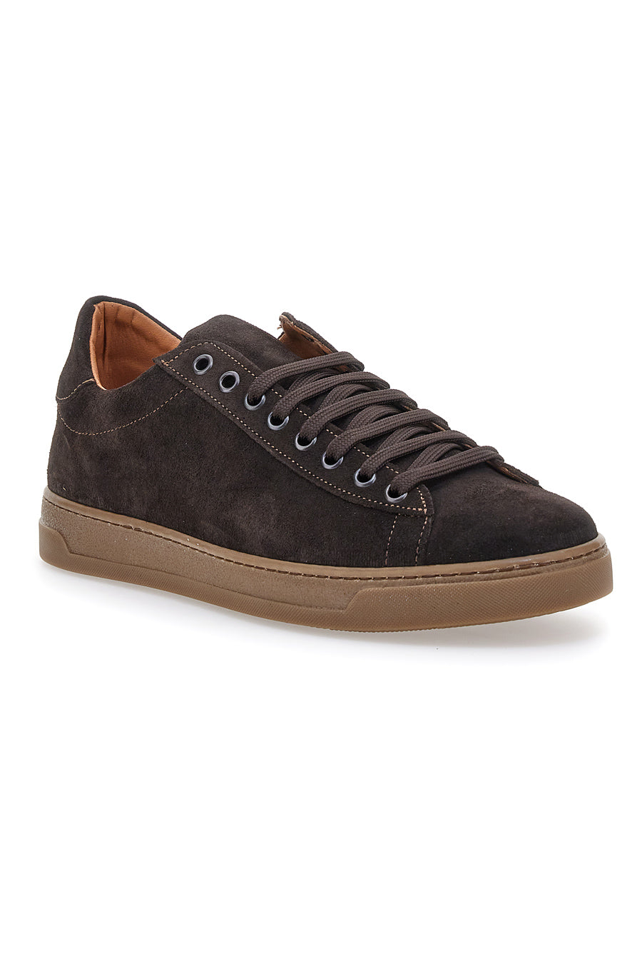 Dunkelbraune Wildleder-Sneaker, hergestellt in Italien, PITTARELLO FOCUS 3021