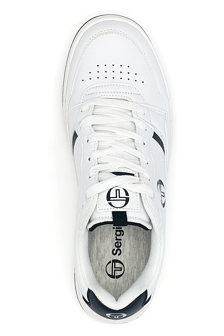 Sneakers bianche con logo blu Sergio Tacchini Pisa Itx