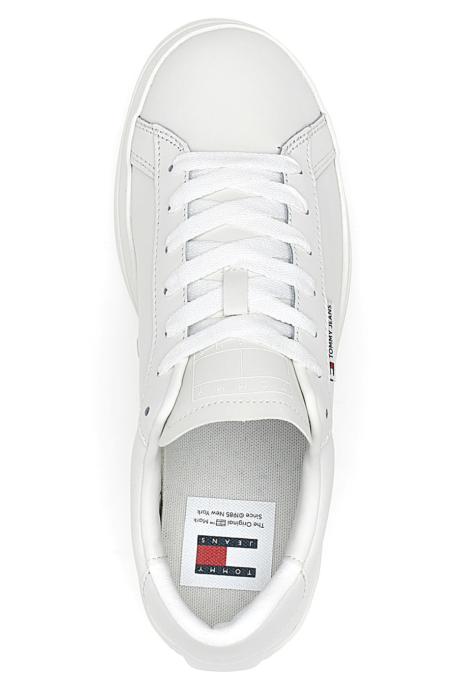 Sneakers Bianche Con Tomaia In Pelle TOMMY JEANS TJM LEATHER LOW CUPSOLE