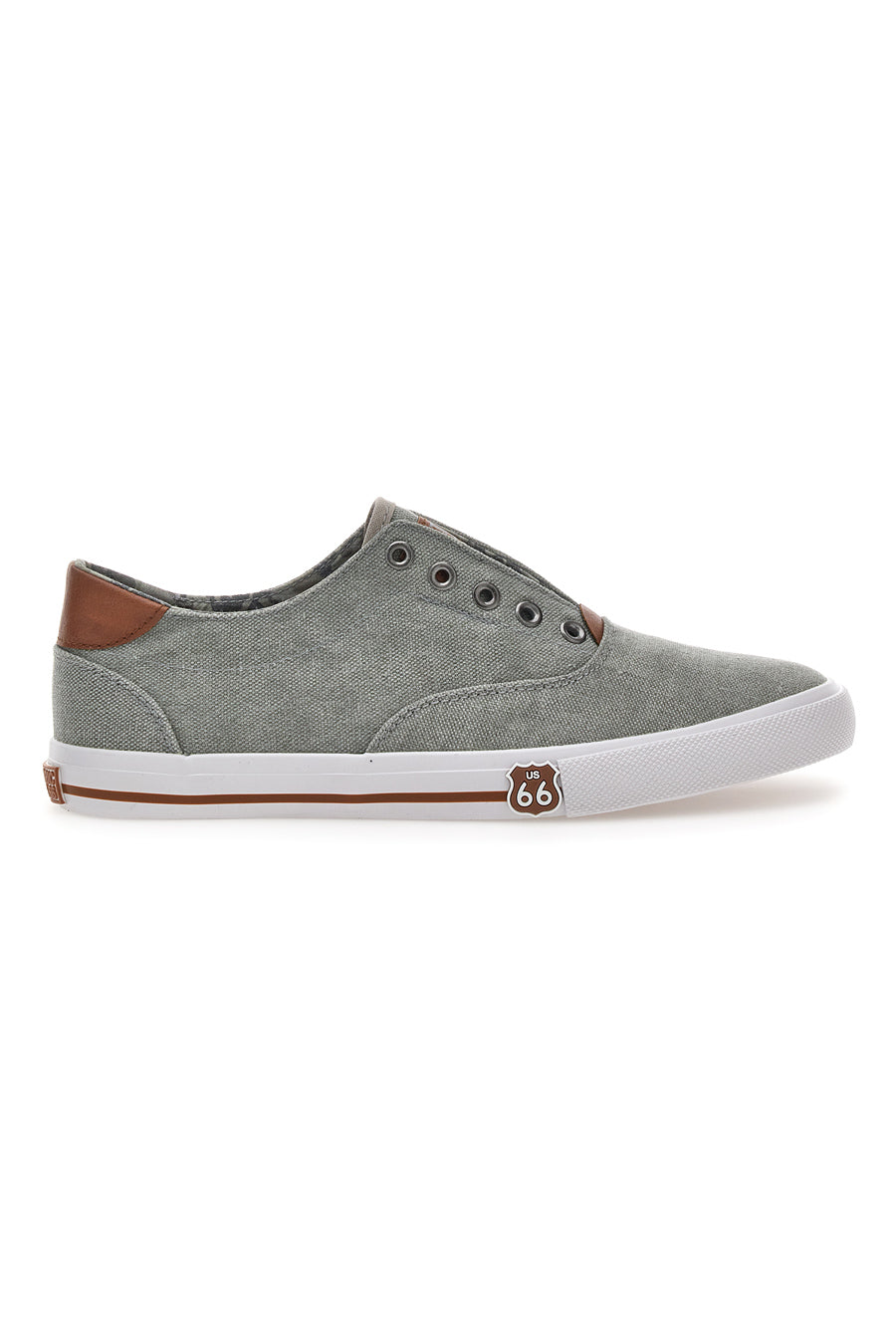 Sneakers in Tela Route 66 91414 Grigie