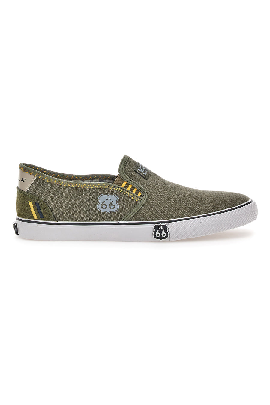 Sneakers Slip-on Route 66 21808 Verde Militare