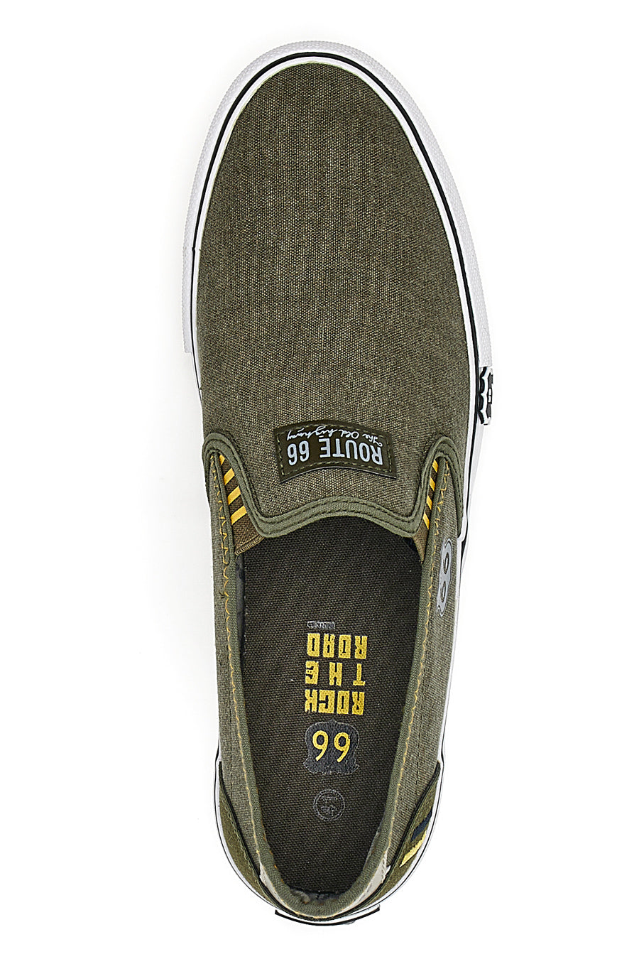 Sneakers Slip-on Route 66 21808 Verde Militare