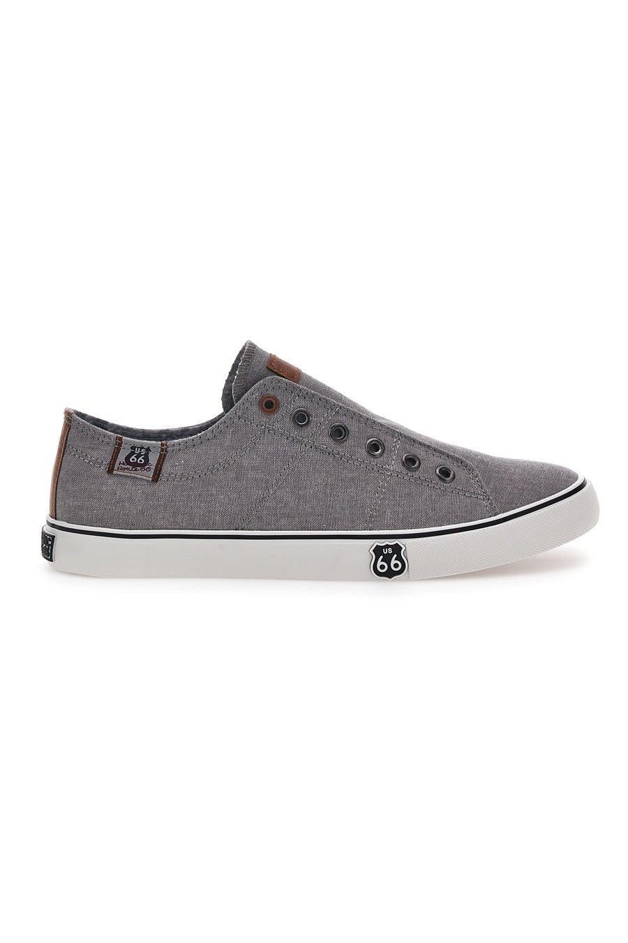 Sneakers Grigie Senza Lacci Route 66 01007