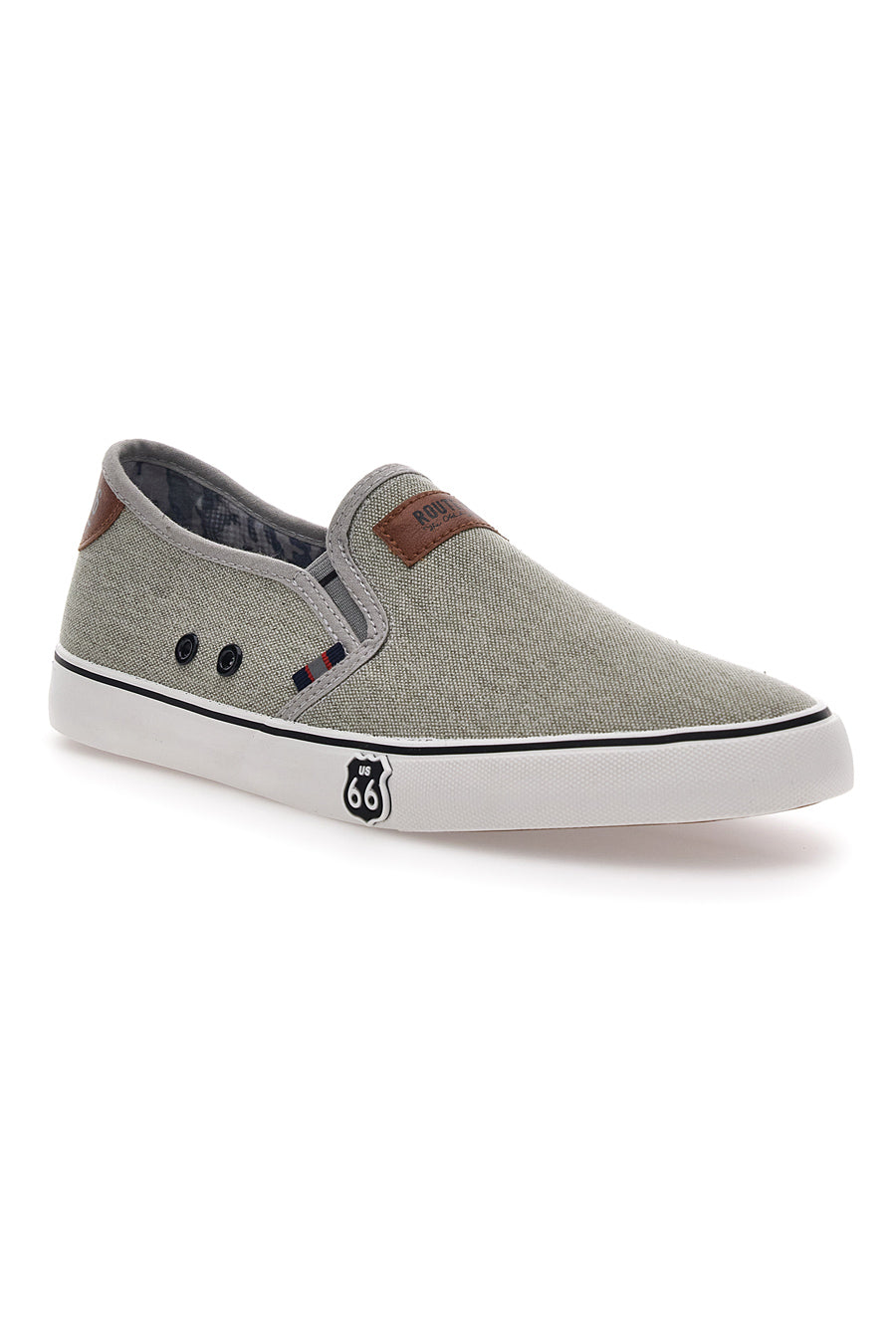 Sneakers Slip-On Grigie Route 66 01805