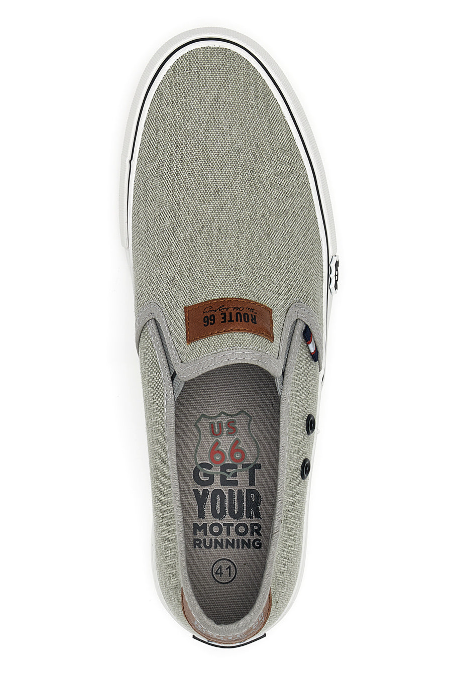 Sneakers Slip-On Grigie Route 66 01805