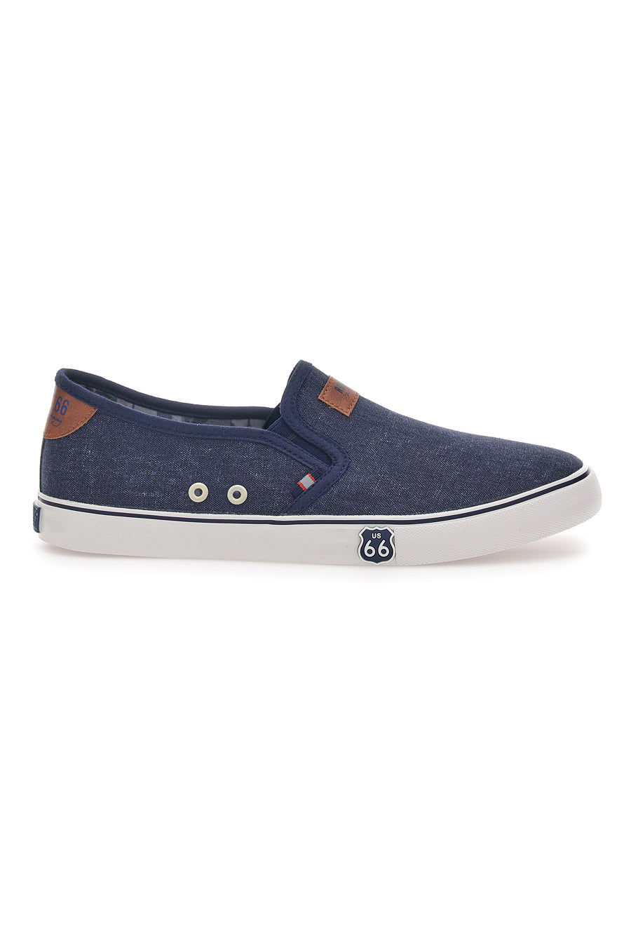 Sneakers Slip-On Blu Ruote 66 01805