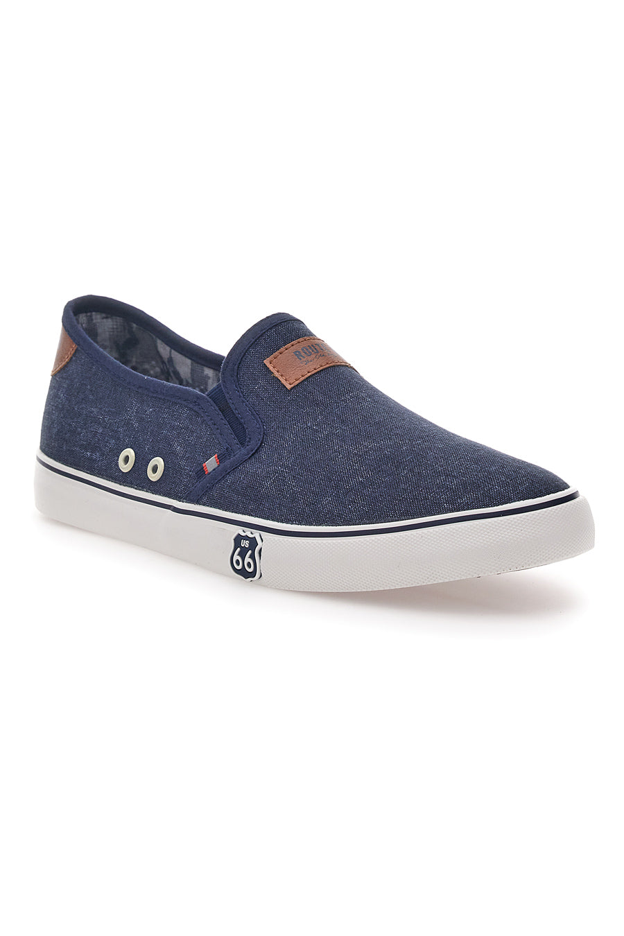 Sneakers Slip-On Blu Ruote 66 01805