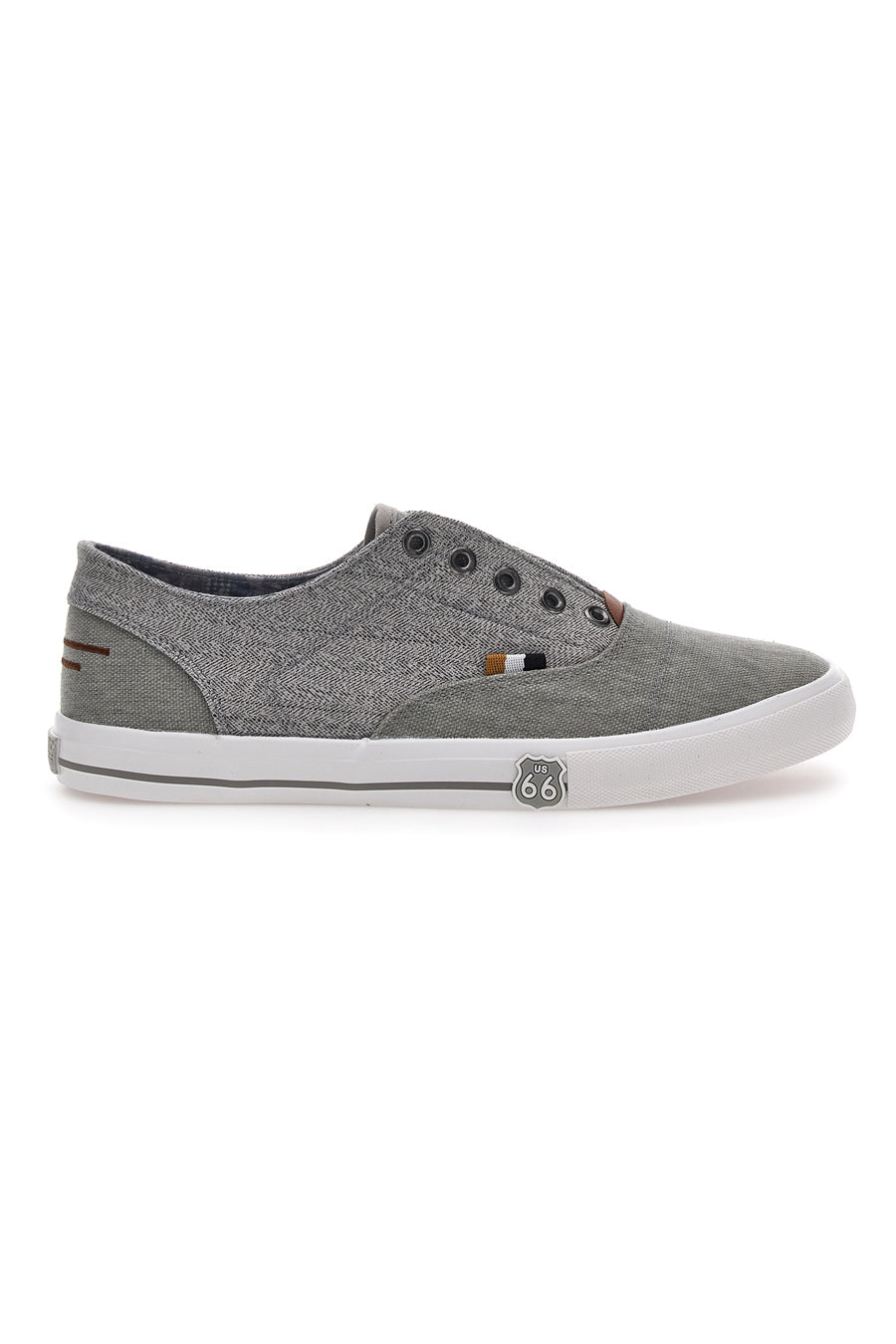 Sneakers Grigie Senza Lacci Route 66 01819