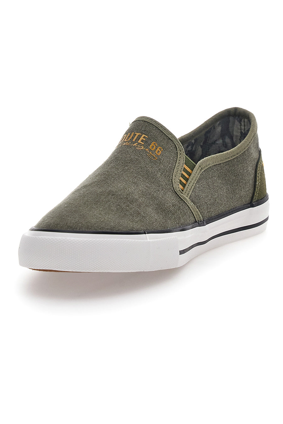 Sneakers Slip-On Verde Militare Route 66 21808