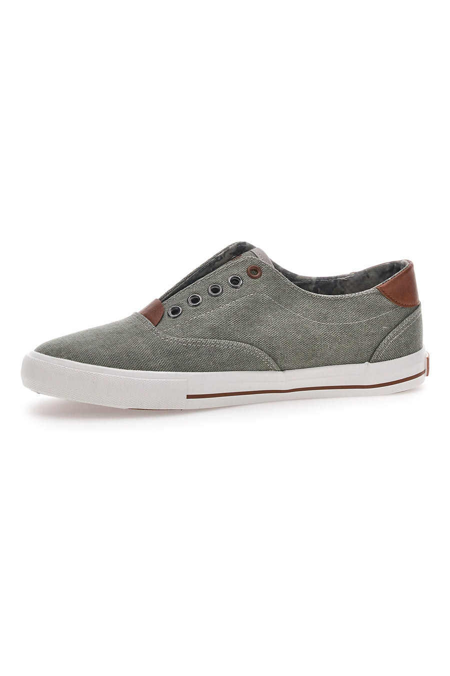 Sneakers in Tela Grigio Route 66 91414