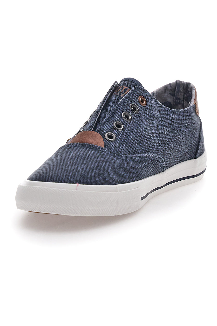 Sneakers in Tela Blu Route 66 91414