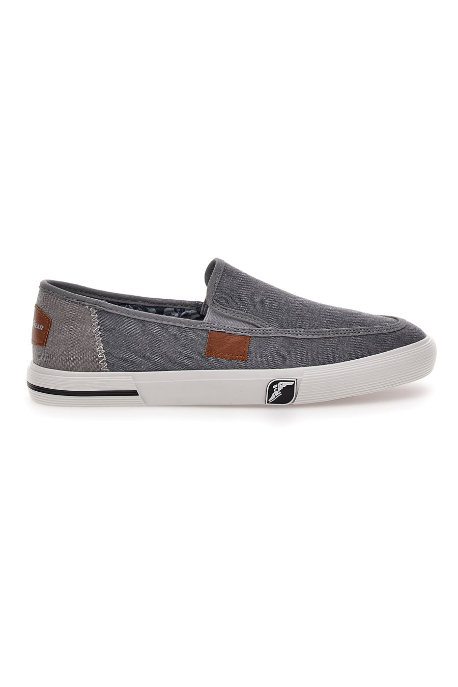 Sneakers Grigie Slip-On In Tela Goodyear 41037