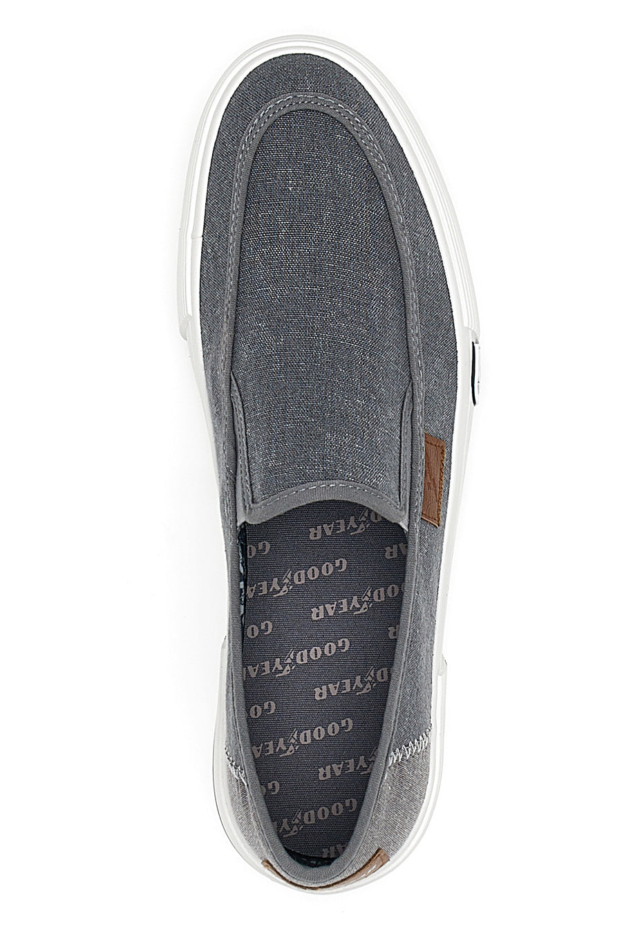 Sneakers Grigie Slip-On In Tela Goodyear 41037