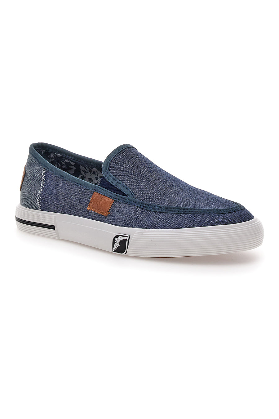 Sneakers Slip-On Blu in Tela Goodyear 41037