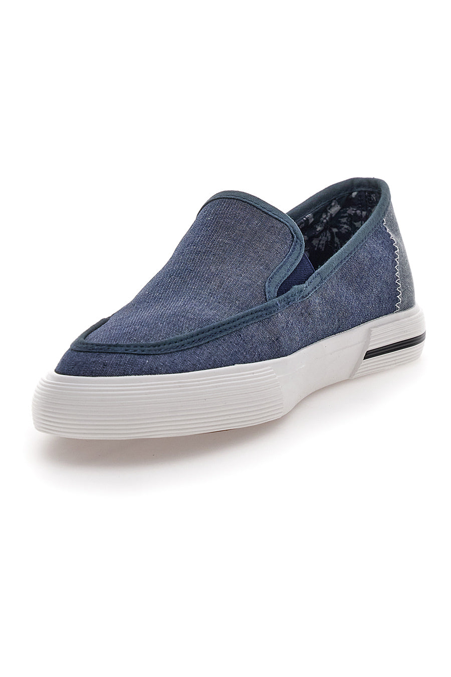 Sneakers Slip-On Blu in Tela Goodyear 41037