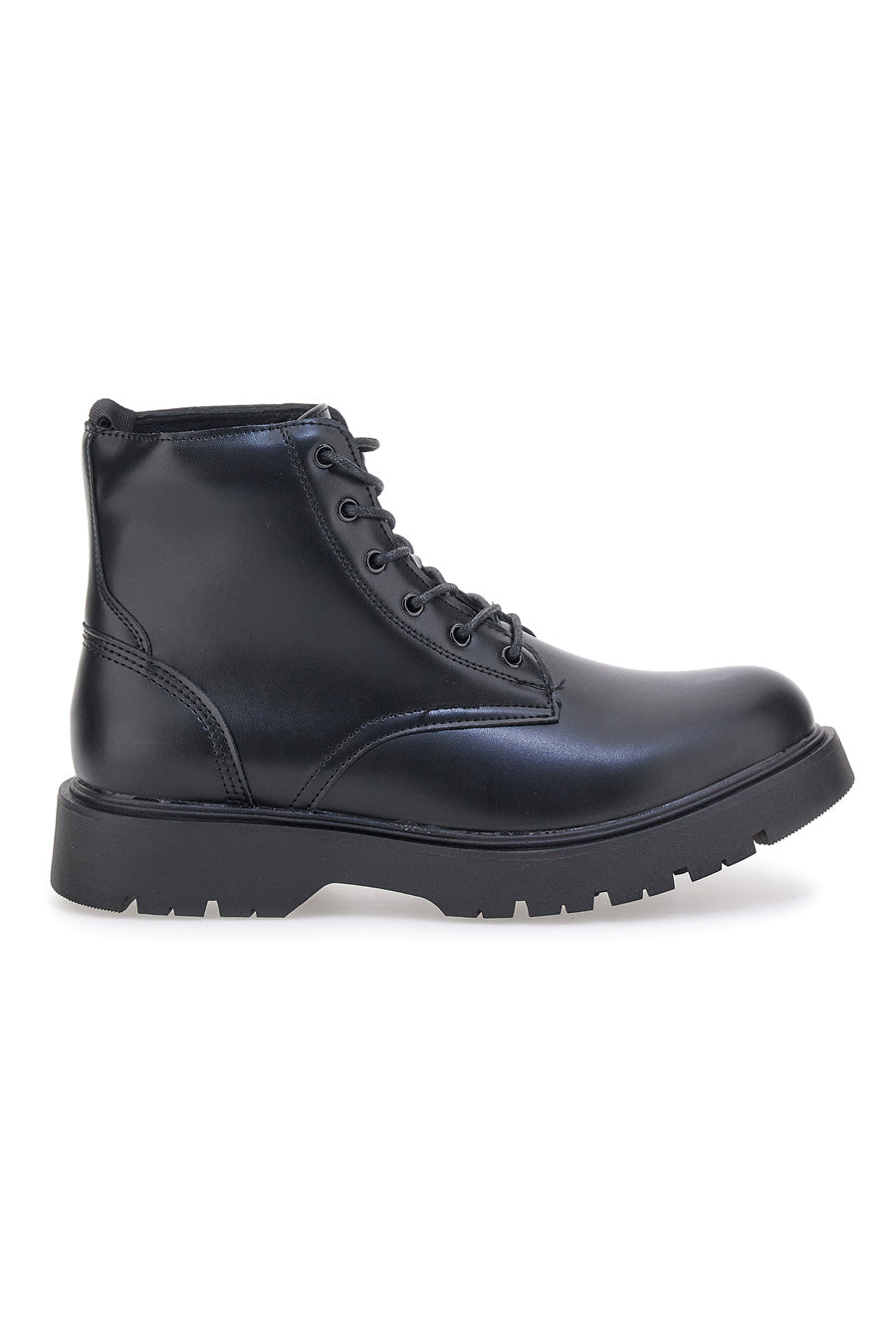 Schwarze Kampfstiefel mit Schnürsenkeln COTTON BELT CBM421P83