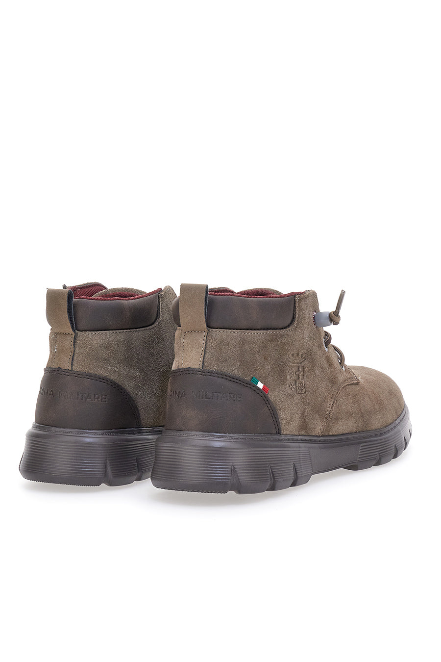 Scarpe Stringate Alte Marroni Marina Militare 982