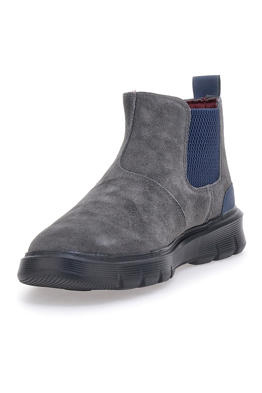 Beatles Grau-Marine-Stiefeletten 983