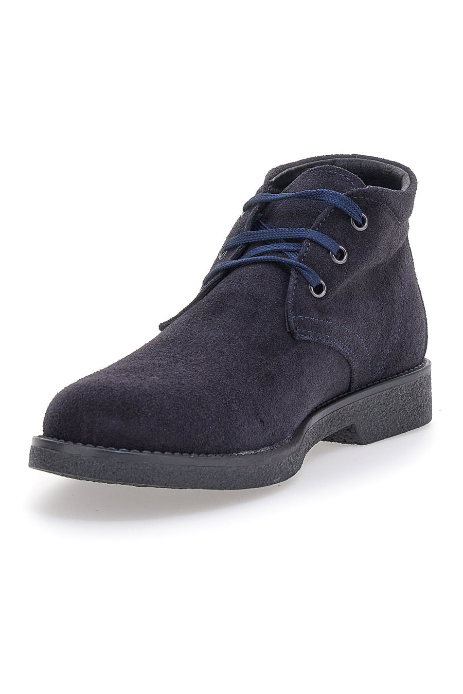 Max Dillan 2810 Blaue hohe Schnürschuhe