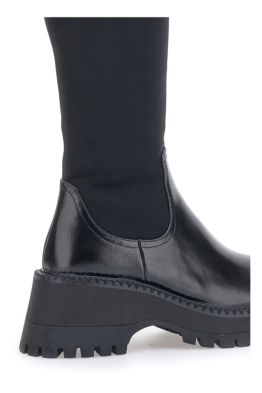 Schwarze Overknee-Stiefel Sara Lopez 069