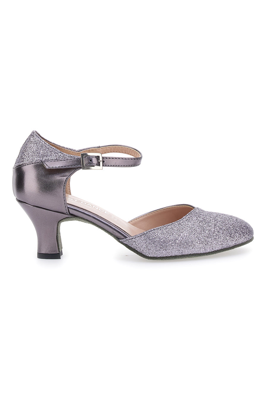 Scarpe da Ballo Grigio Scuro Con Tacco e Glitter The First Dance 4552