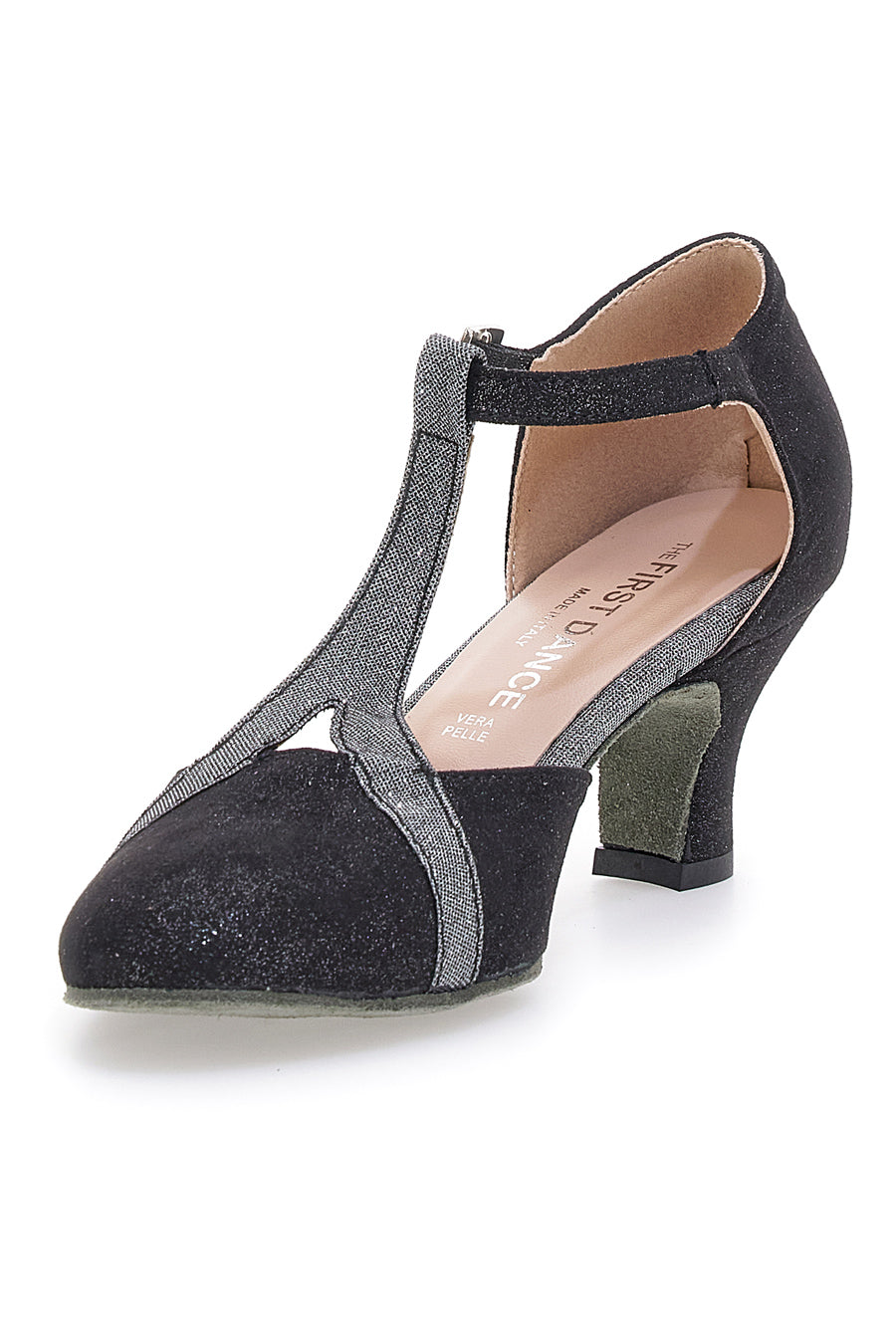 Schwarze Tanzschuhe mit niedrigem Absatz The First Dance 4554